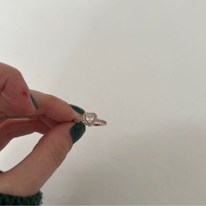 Barely worn Pandora heart ring